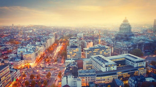 Brussels city landscape
