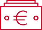 icon - Billet Euro - red 